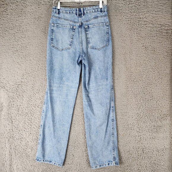 Pimkie Jeans Womens 28 Medium Wash Cotton High Rise Straight - Picture 9 of 14